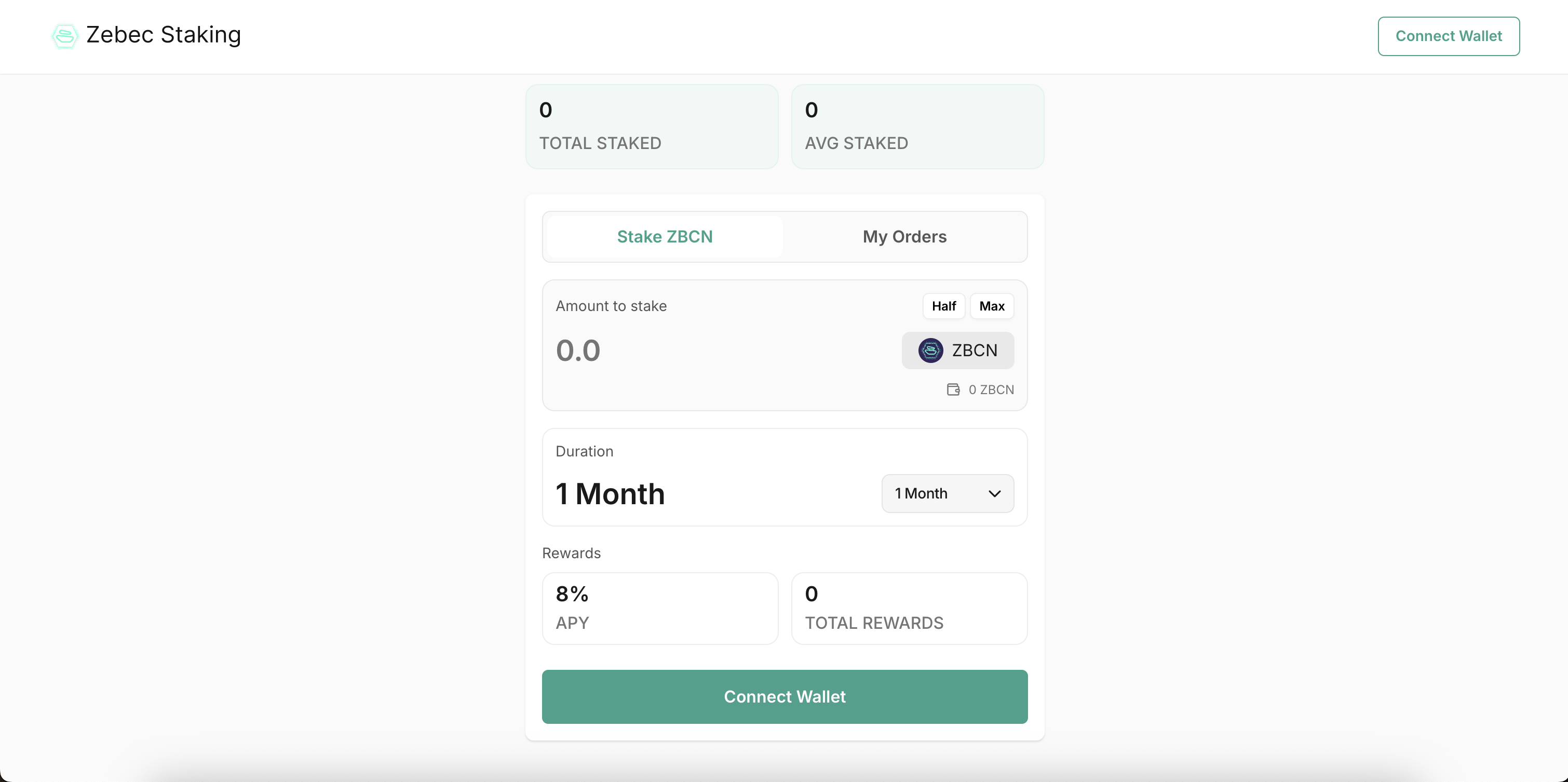 Zebec Staking